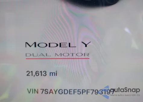 2023 Tesla Model Y Performance Dual Motor All-Wheel Drive из США, поврежденный, VIN 7SAYGDEF5PF793197